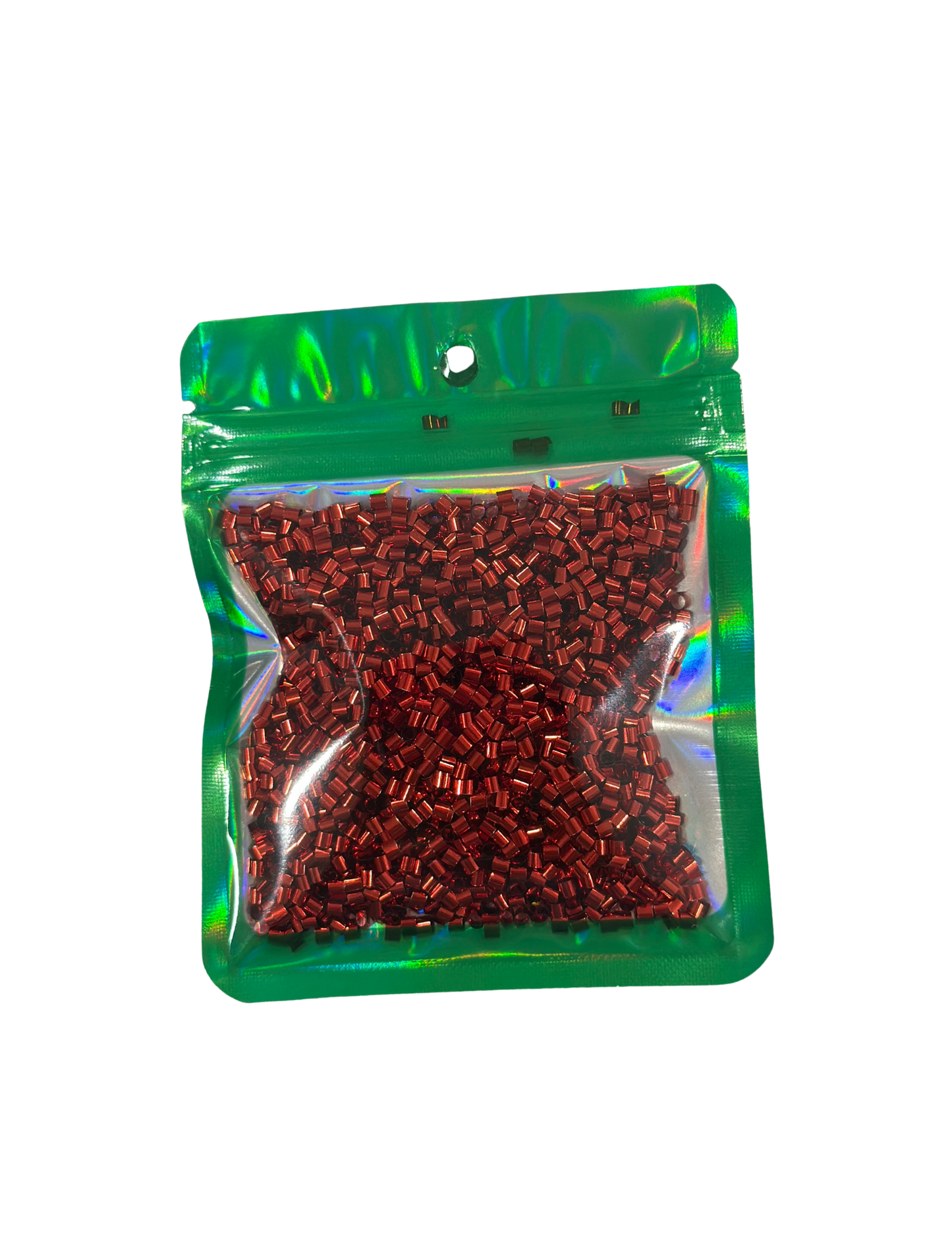 RED BINGSU BEAD BAG
