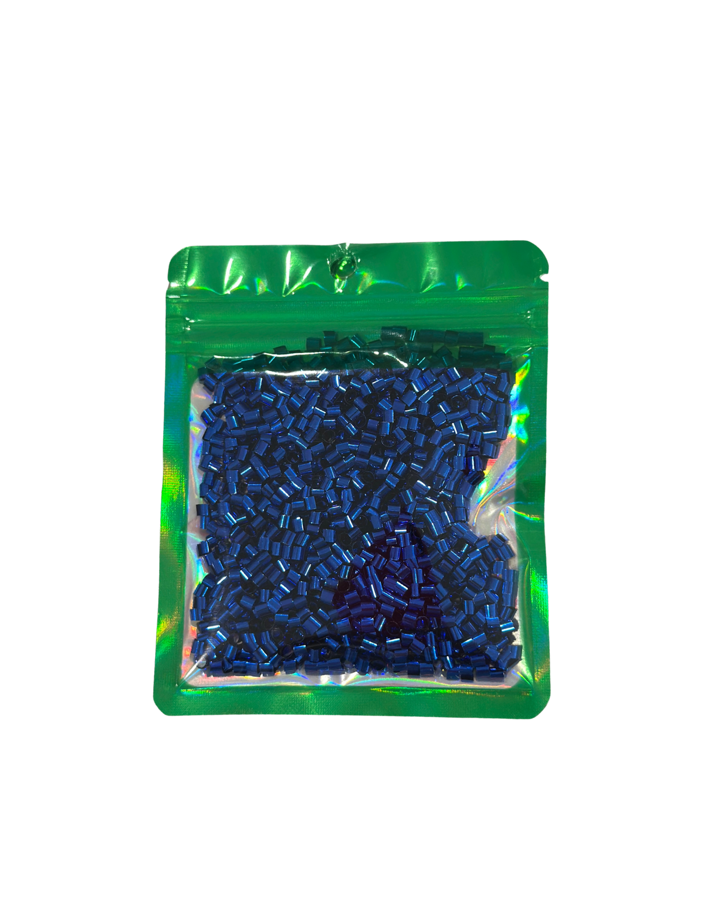 BLUE BINGSU BEAD BAG