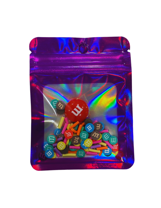 CHOCOLATE M SPRINKLES & CHARM BAG