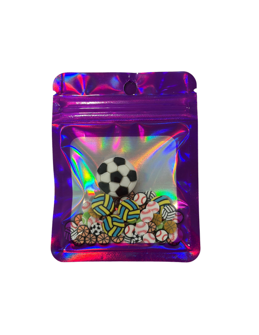 SOCCER BALL SPRINKLES & CHARM BAG