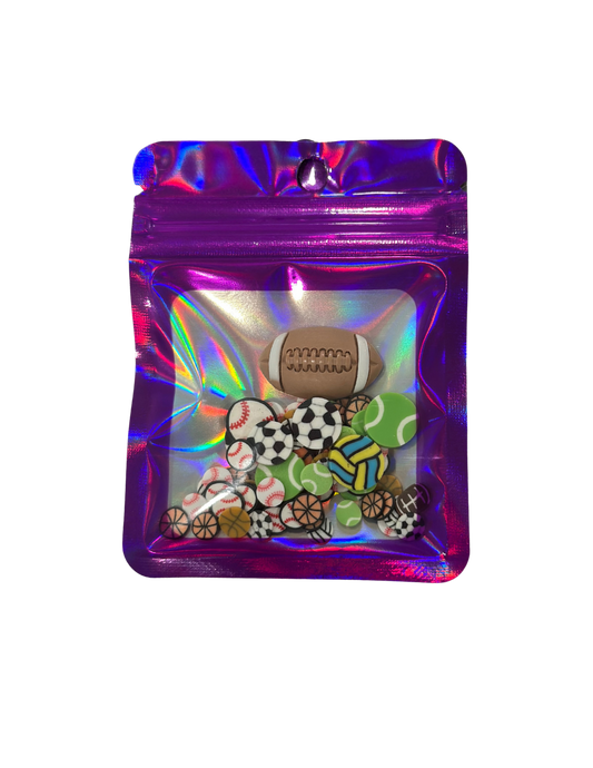 FOOTBALL SPRINKLES & CHARM BAG