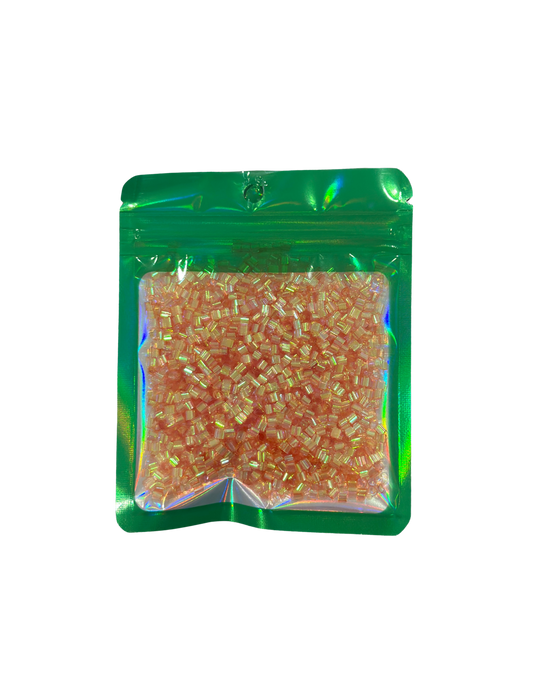 ORANGE BINGSU BEAD BAG
